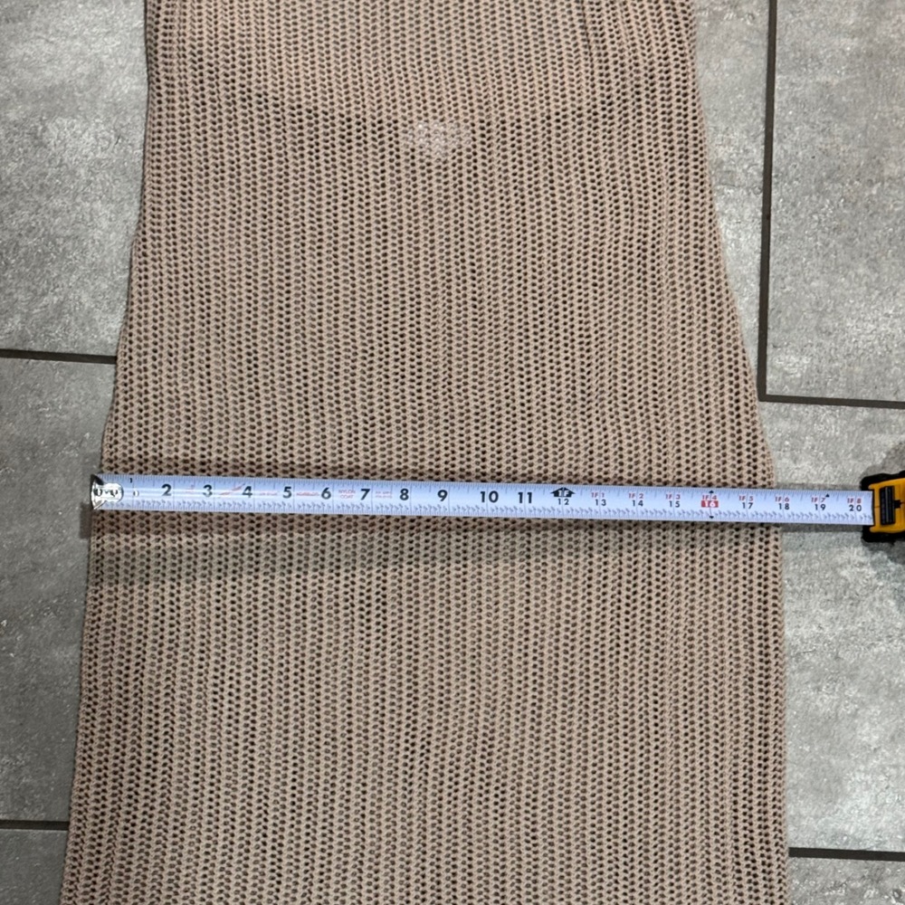 Summersalt Crochet Halter Dress Women Size M Sand Beige EUC Open Back Knit $145 - Picture 10 of 16